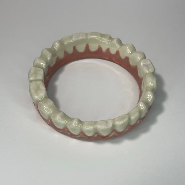 Teeth Bracelet J - 6.50 in Inner Circumference