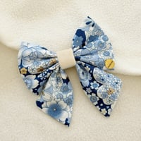 Image 1 of INDIGO PETALS SAILOR BOW