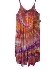 Image 5 of S Woven Wide-Leg Jumpsuit with Pockets in Warm Spiral Ice Dye