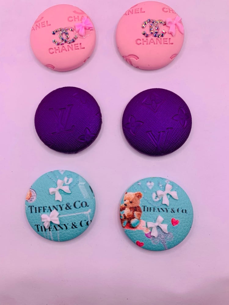 Image of Classy /Sassy Button earrings 