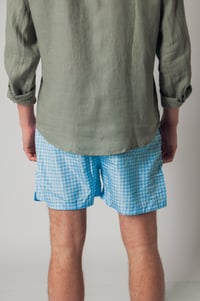 Image 3 of Traje de baño azul de flores