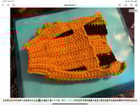 Image 3 of Crochet Cheeseburger Dog/Cat Sweater