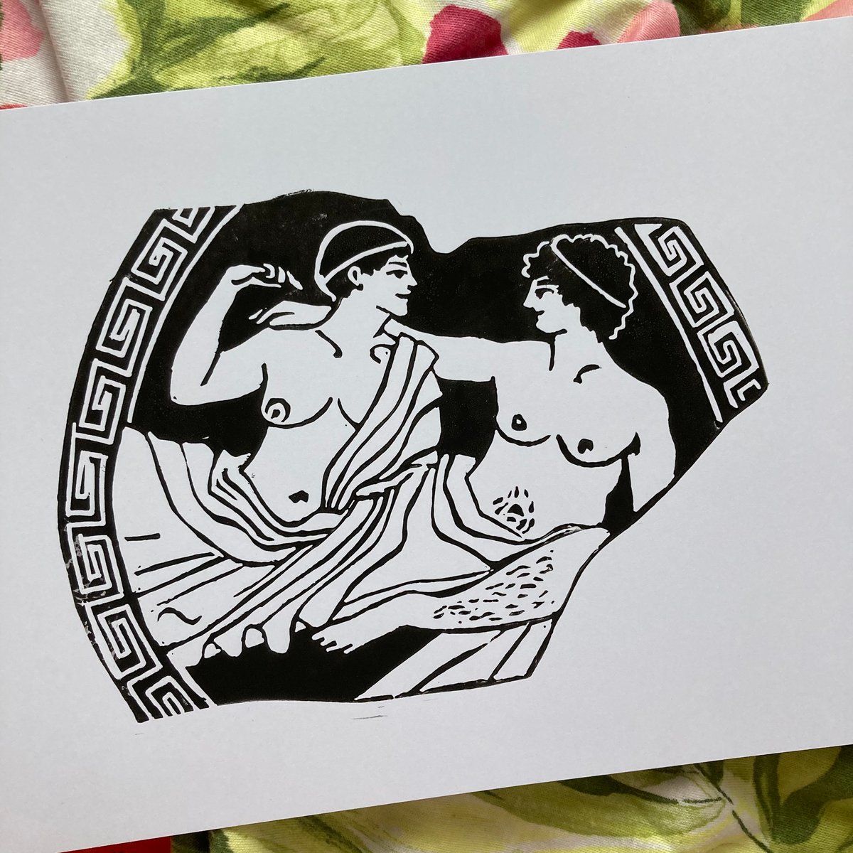 Image of Fragments: Lino Print