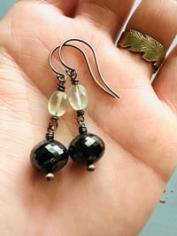 Image 4 of hematite disco ball earrings