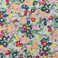 Image 3 of Made to Order - 'Birdie' Delicate, Colourful Floral Retro Vintage Style Eiderdown
