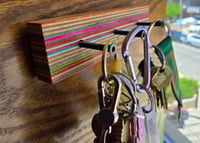 Image 1 of Recycled Skateboard Key Hanger
