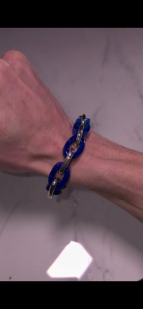 Image of Lapis Link Bracelet 