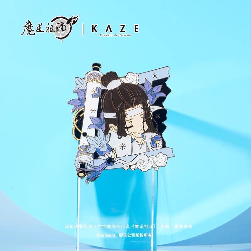 MO DAO ZU SHI x KAZE OFFICIAL ENAMEL PIN WEI YING LAN ZHAN 花语