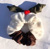 Christmas pudding scrunchie 