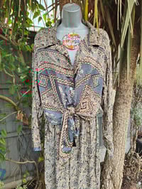 Image 5 of M/l Sari PJ lounge set with Bag tassel grey