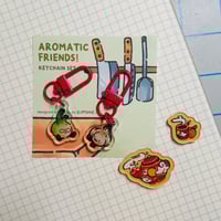 Image 1 of [new] aromatic friends keychain set
