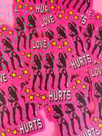 Image 1 of Love Hurts - Die Cut Sticker