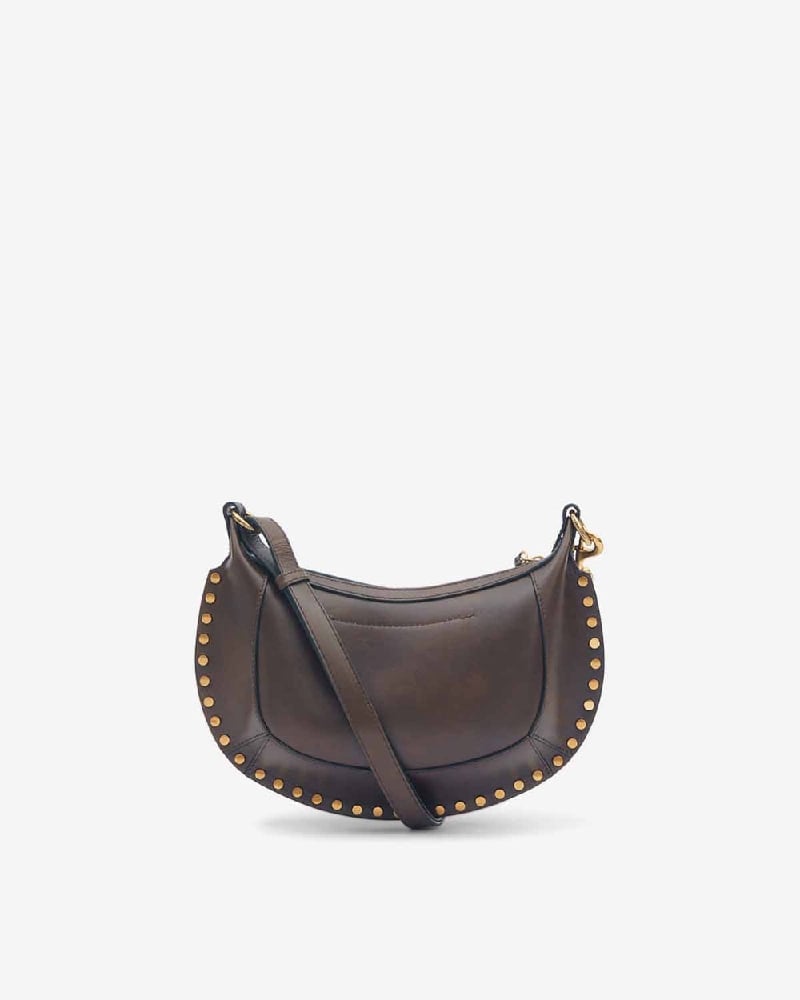 Image of ISABEL MARANT OSKAN MOON BAG CHOCOLATE