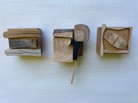 Image 2 of Wood wall art three unique walls sculptures