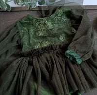 Image 2 of Newborn photo session | body-dress | Alice |  green | Christmas