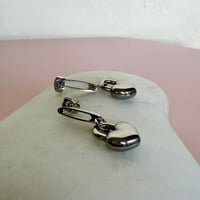 Image 3 of Safety Pin Stud and Puff Heart Drops