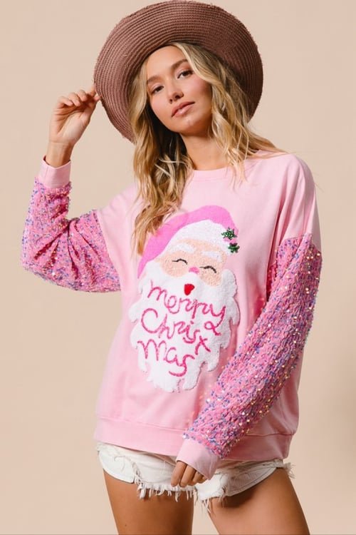 Image of SANTA SEQUIN SWEATER