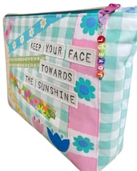 Image 3 of Keep Your Face Towards the Sunshine Pouch - Aqua