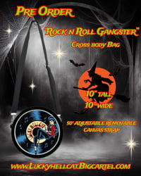 Image 1 of PRE ORDER Rock n Roll Gangster Crossbody Canvas Bag