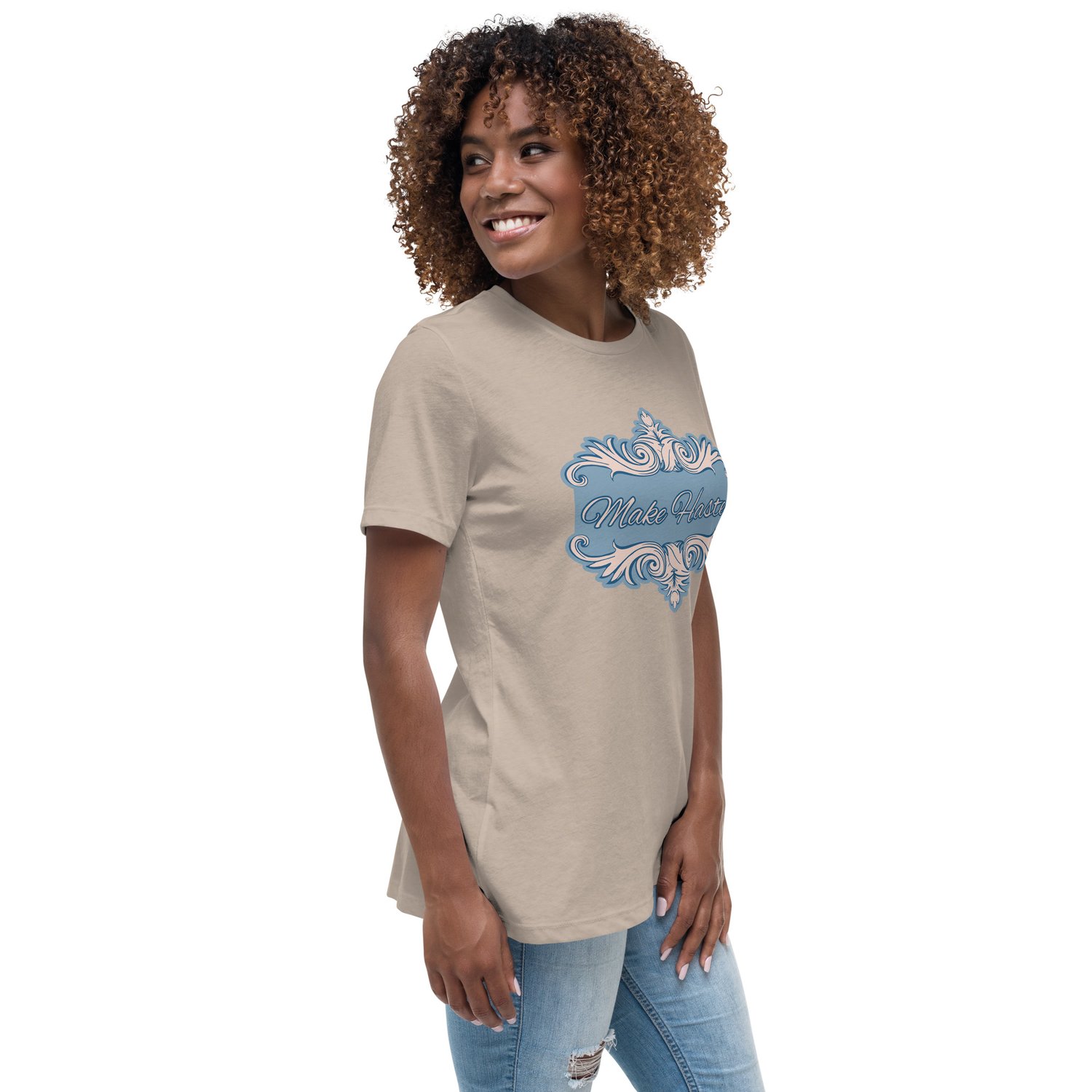 Image of Women's Relaxed T-Shirt Make haste! Bridgerton inspired 