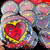 Image 2 of Forever Living With A Frown Pinback Button