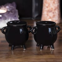 Image 1 of Ceramic Cauldrons Salt & Pepper Set