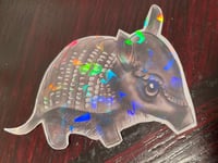 Image 2 of Armadillo Holographic Sticker