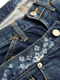 Image 5 of Cabane de Zucca Double Waist Hidden Studs Denim - 31