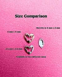 Image 2 of 18k Heart-Framed Hollow Butterfly Tooth Charm