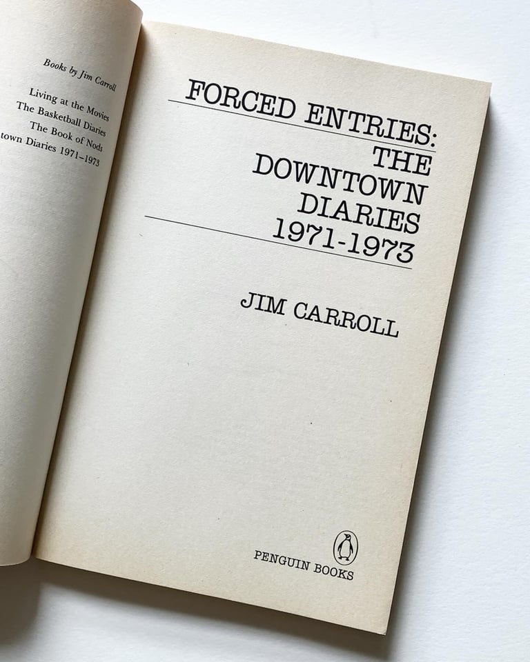 Two Inscribed Memoirs by Jim Carroll Image 6