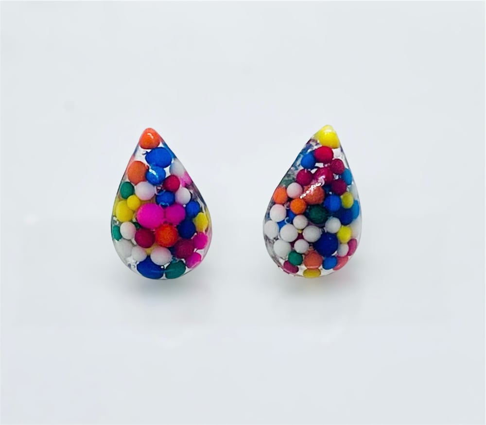 Image of CANDY TEARDROP STUDS 