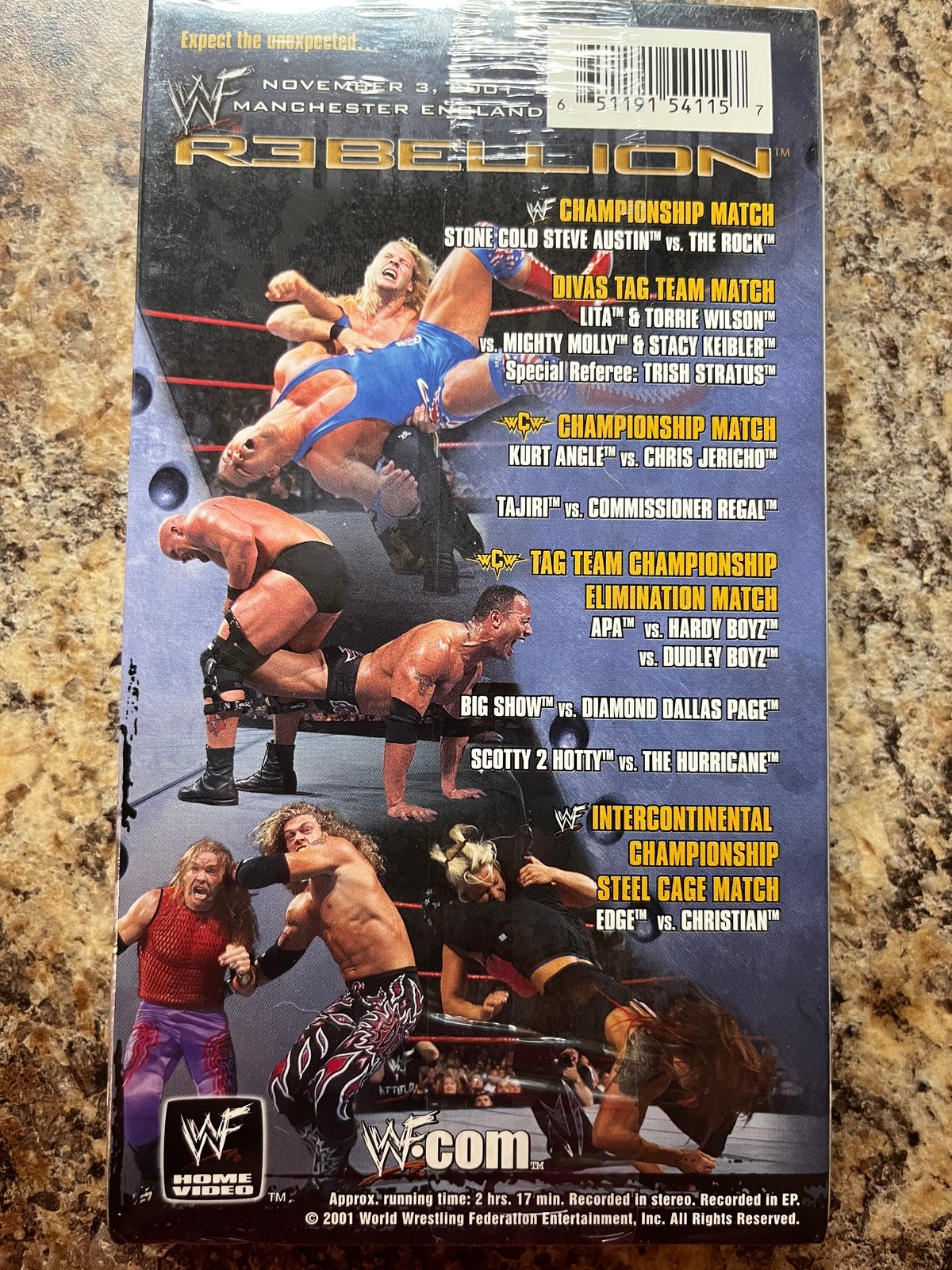 WWF Sealed Rebellion VHS