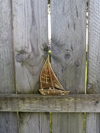 Image 1 of Brass sailboat with hooks