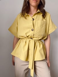 Image 2 of 2in1 Linen Blend Shirt - Golden Light