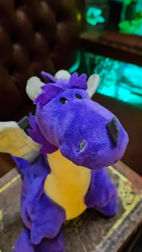 ๐The Armored Kingdom Purple Snugglefang the Soft Dragon Plushie