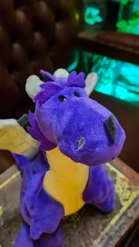 Image 2 of 👑The Armored Kingdom Purple Snugglefang the Soft Dragon Plushie