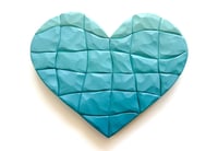 Image 1 of Blues - Hand Cut Wood Mosaic