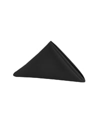 Image 1 of Polyester Napkin 20"x20" - Black