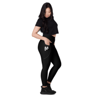 Image 1 of PHRZK "Aotearoa Forever " Black Womens Leggings 