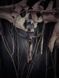 Image 5 of Amber, obsidian & bone 