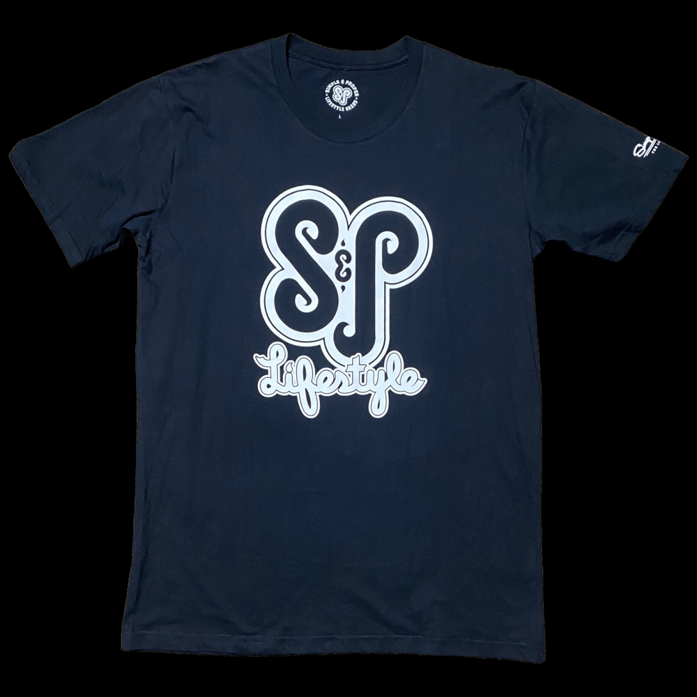 Image of S&P-“LifeStyle Brand” Logo Tee (Blk.) (High Density)