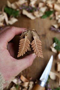 Image 2 of Fern Leaf ~ Earrings 