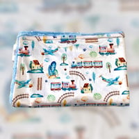 Image 2 of 🚂Trains and Planes ✈️ Baby Blanket 