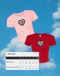 Image 4 of Fuck Ice- Gingham Scalloped Heart Baby Tee