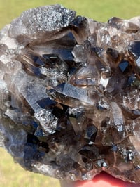 Image 3 of Large Smoky Quartz Points Cluster #2319