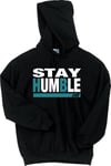 HB- Stay Humble Hoodie (black/ teal)