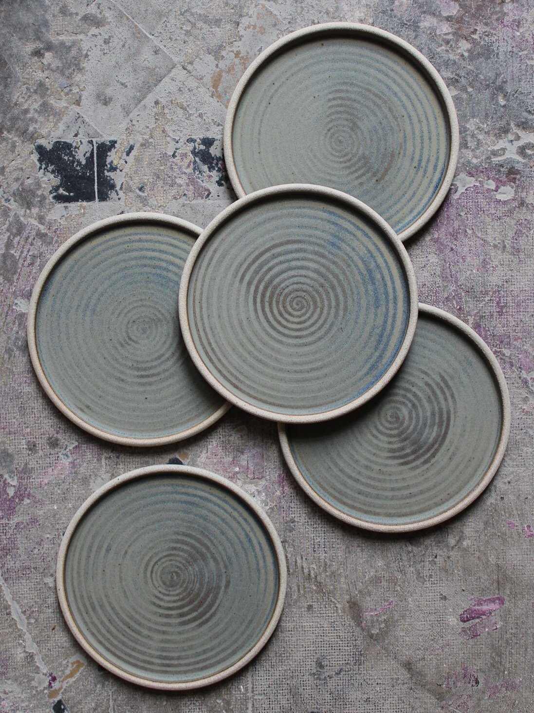 Image of Side plate in loch (big swirl)
