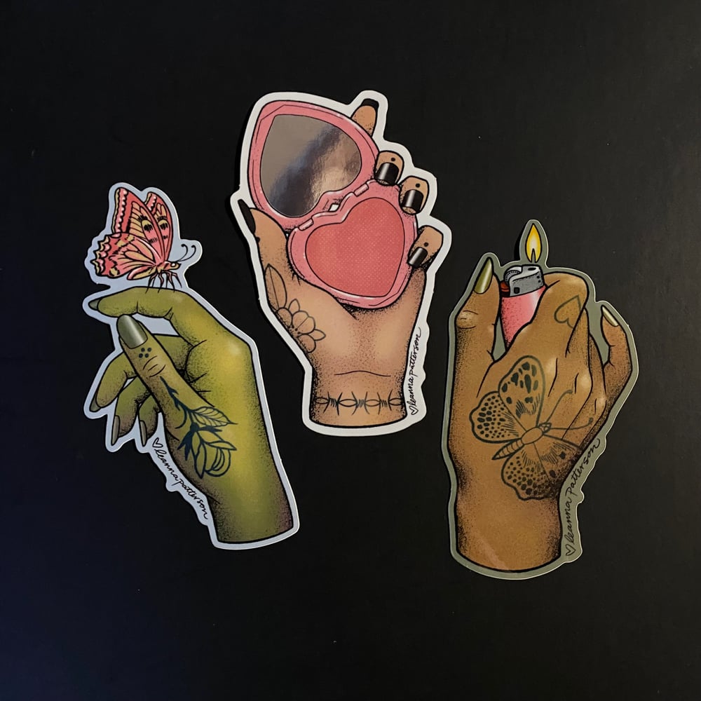 Image of Need A Hand? Sticker Set