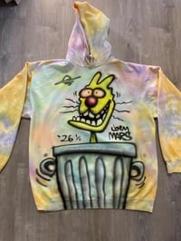 Image 1 of 1/1 Airbrush Hoodie on a 2XL Dyed Hoodie