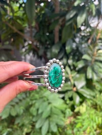 Image 2 of Malachite Statement Cuff 5.75”